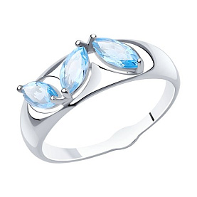 Кольцо Diamant - Серебро 925, Топаз (арт. 94-310-00633-1)