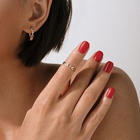 Кольцо ЮФ Династия - Золото 375, Фианит (арт. 027481-5102)