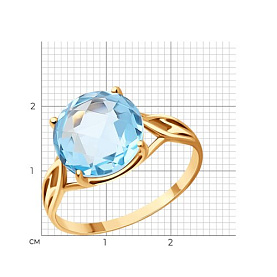 Кольцо SOKOLOV - Золото 375, Топаз (арт. 37716964)