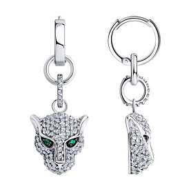 Серьги SOKOLOV - Серебро 925, Фианит (арт. 94025902)