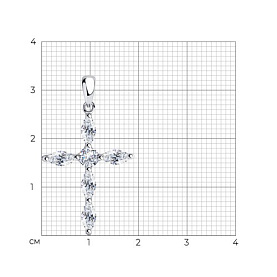 Подвеска SOKOLOV - Серебро 925, Фианит (арт. 94032564)