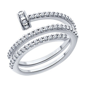 Кольцо SOKOLOV - Серебро 925, Фианит (арт. 94014036)