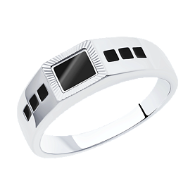 Кольцо Diamant - Серебро 925, Эмаль (арт. 94-112-00791-1)