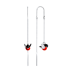 Серьги SOKOLOV - Серебро 925, Эмаль (арт. 94021855)