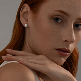 Серьги SOKOLOV - Серебро 925, Фианит (арт. 93022260)