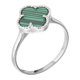 Кольцо Мастер Клио - Серебро 925, Малахит (арт. 26К0592Д-1)