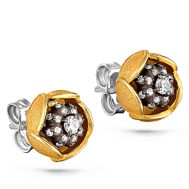 Серьги Кабаровских - Серебро 925, Фианит (арт. 2-034-7901)