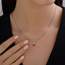 Подвеска Diamant - Серебро 925, Фианит, Эмаль (арт. 94-130-02171-1)