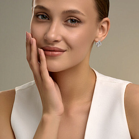 Серьги SOKOLOV - Серебро 925, Фианит (арт. 94027358)