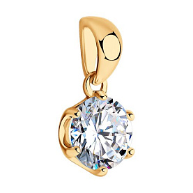 Подвеска SOKOLOV - Серебро 925, Фианит (арт. 93030286)