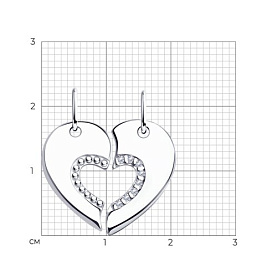 Подвеска Diamant - Серебро 925, Фианит (арт. 94-130-01585-1)