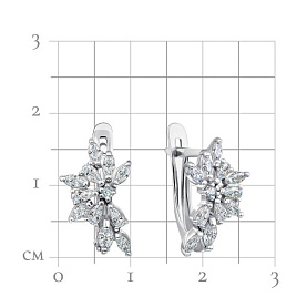 Серьги Talant - Серебро 925, Фианит (арт. 10-72-0001-15835)