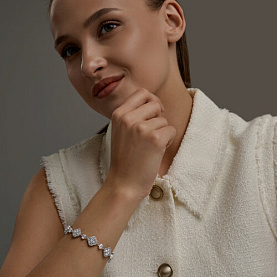 Браслет SOKOLOV - Серебро 925, Фианит (арт. 94051607)