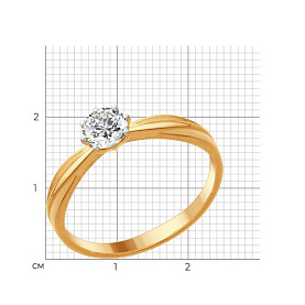 Кольцо SOKOLOV - Серебро 925, Фианит (арт. 93011071)