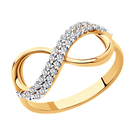 Кольцо SOKOLOV - Серебро 925, Фианит (арт. 93010391)