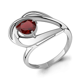 Кольцо Аквамарин - Серебро 925, Гранат (арт. 6989503.5)