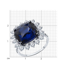 Кольцо SOKOLOV - Серебро 925, Фианит (арт. 94013826)