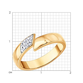 Кольцо SOKOLOV - Серебро 925, Фианит (арт. 93010566)