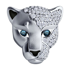 Брошь Diamant - Серебро 925, Фианит, Эмаль (арт. 94-140-02078-1)