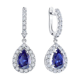 Серьги SOKOLOV - Серебро 925, Фианит (арт. 94027354)