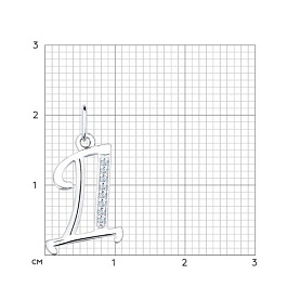 Подвеска SOKOLOV - Серебро 925, Фианит (арт. 94031366)