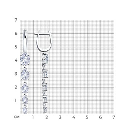 Серьги SOKOLOV - Серебро 925, Фианит (арт. 94026180-91)