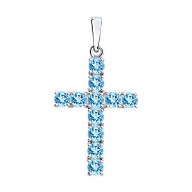 Подвеска SOKOLOV - Серебро 925, Топаз (арт. 92030511)