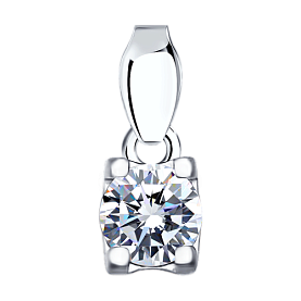 Подвеска SOKOLOV - Серебро 925, Фианит (арт. 94031282)