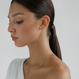 Колье Красцветмет - Серебро 925 (арт. НХ22-2011-3#0.40)