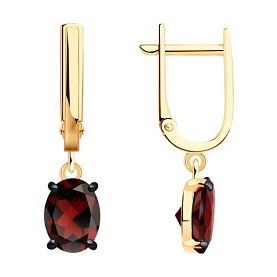 Серьги SOKOLOV - Серебро 925, Гранат (арт. 92023167)