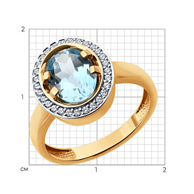 Кольцо SOKOLOV - Золото 585, Фианит (арт. 716426)