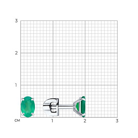 Серьги SOKOLOV - Серебро 925, Агат (арт. 92022499)