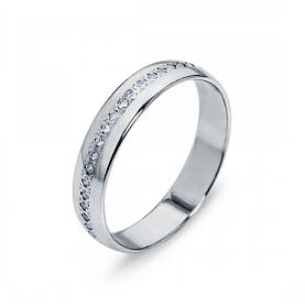 Кольцо Platinum Lab. - Платина 950, Бриллиант (арт. ПК-104-35)