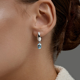 Серьги SOKOLOV - Серебро 925, Топаз (арт. 92025351)