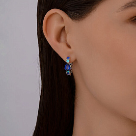 Серьги SOKOLOV - Серебро 925, Фианит (арт. 94026873)