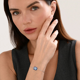 Браслет SOKOLOV - Серебро 925, Фианит, Эмаль (арт. 94051519)