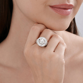 Кольцо SOKOLOV - Серебро 925, Фианит (арт. 94014441)