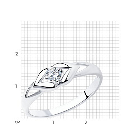 Кольцо SOKOLOV - Серебро 925, Фианит (арт. 94011585)