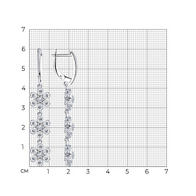 Серьги SOKOLOV - Серебро 925, Фианит (арт. 94023607)