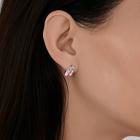 Серьги Diamant - Серебро 925, Эмаль (арт. 94-120-02296-1)