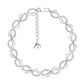 Браслет SOKOLOV - Серебро 925, Фианит (арт. 94050364)