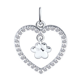 Подвеска Diamant - Серебро 925, Фианит (арт. 94-130-02309-1)