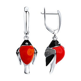 Серьги SOKOLOV - Серебро 925, Эмаль (арт. 94021699)