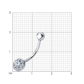 Пирсинг SOKOLOV - Серебро 925, Фианит (арт. 94060097)