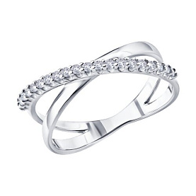 Кольцо SOKOLOV - Серебро 925, Фианит (арт. 94014637)