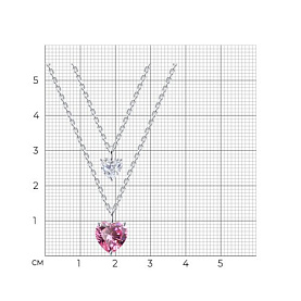 Колье SOKOLOV - Серебро 925, Фианит (арт. 94071085)