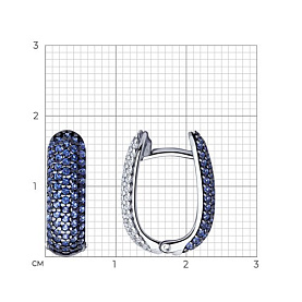 Серьги SOKOLOV - Серебро 925, Фианит (арт. 94023879)