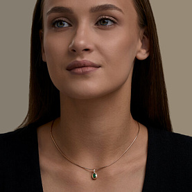 Подвеска SOKOLOV - Серебро 925, Агат, Фианит (арт. 92030859)