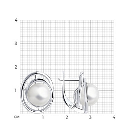 Серьги SOKOLOV - Серебро 925, Жемчуг культивированный (арт. 94024397)