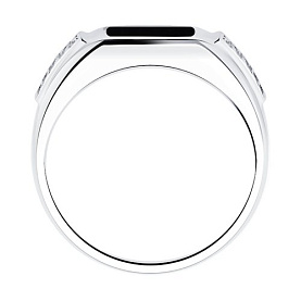 Кольцо SOKOLOV - Серебро 925, Фианит, Эмаль (арт. 94012410)